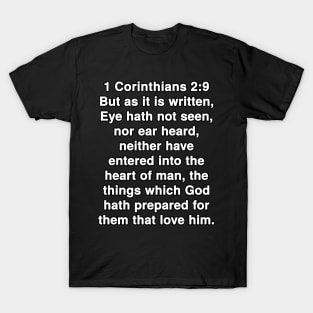 1 Corinthians 2:9  Bible Verse Typography KJV T-Shirt
